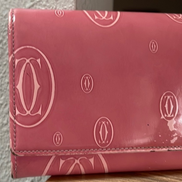 Authentic Cartier Pink Patent Wallet - Picture 13 of 16